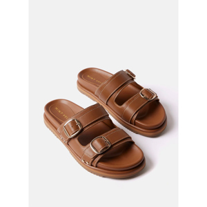 Mint Velvet Tan Leather Sandals